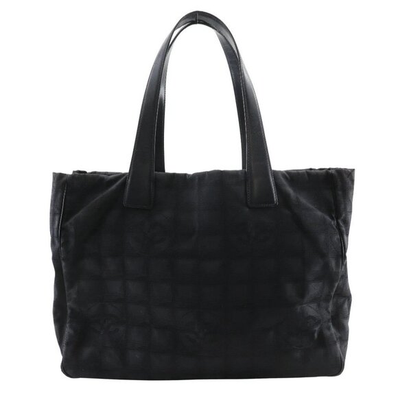 CHANEL Tote MM Tote Bag A15991 New travel line black Nylon canvas Women - Picture 1 of 13